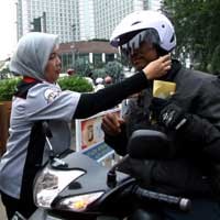 Polda Metro Gelar Razia Helm Non-SNI