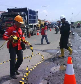 Tiga Semburan Baru Menyembur di Bekas Pasar Buah