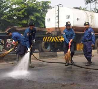 TKP Bentrokan Dibersihkan