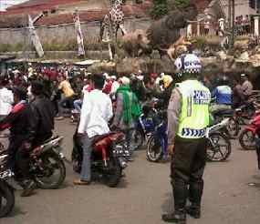 Arus Lalu Lintas di Jalan Raya Puncak Normal