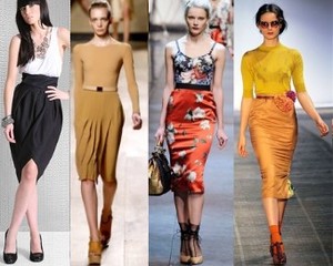 Pinggul & Paha Ramping Dengan Rok Midi