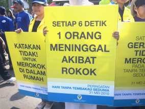 Depkes Gelar Aksi Simpatik Peringati Hari Anti Tembakau Sedunia