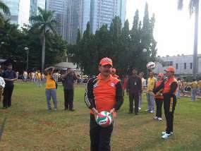 HUT Ke-64 Bhayangkara, Kapolda Metro Jaya Keok Main Volley