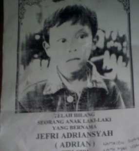 Polisi Belum Kantongi Identitas Penculik Bocah Jefri Adriansyah