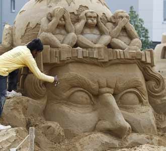 Festival Patung Pasir di Berlin