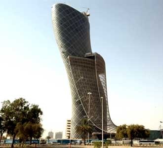 Gedung Miring di Abu Dhabi