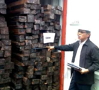 Penyelundupan Kayu Ilegal Digagalkan
