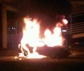 Kronologi Mercy Tabrak Orang Lalu Terbakar di Jl Sudirman