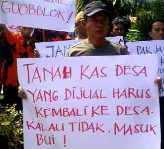 Menolak Penjualan Tanah Kas Desa