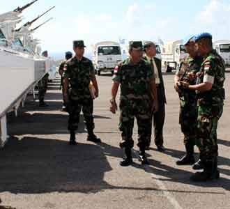 Kasum TNI Kunjungi Kontingen Garuda