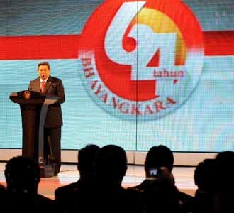 SBY Hadiri Syukuran HUT Bhayangkara
