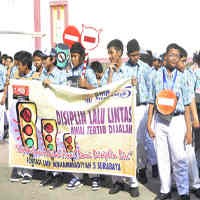 MOS, Siswa Diajak Kampanye Disiplin Lalu Lintas