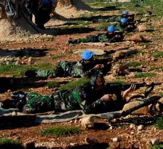 Indobatt Gelar Latihan Menembak