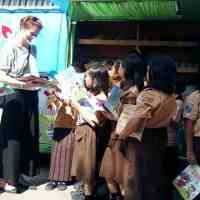 Hari Anak, Siswa SDN Kaliasin Kerubuti Eco Mobile