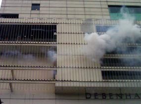 Simulasi Kebakaran di Sency