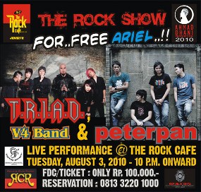 Ariel Senang Ahmad Dhani Gelar Konser For.. Free Ariel..!!! 