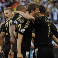 Fans Jerman Juara Piala Dunia di Eropa