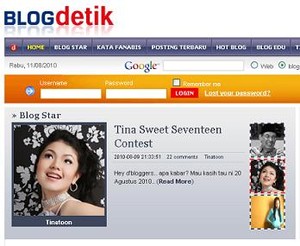 Tina Toon Bagi Handphone Buat Blogger