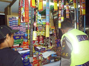 Ramadan, Polsek Tegalsari Razia Petasan