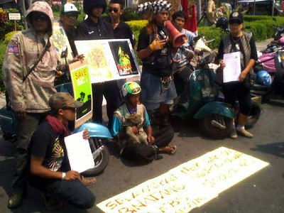 Pencinta Skuter Serukan Penyelamatan Satwa
