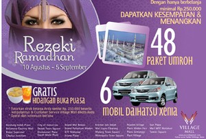 Umroh Gratis Dengan Belanja Di Village Malls