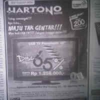 Hartono Elektronika Minta Maaf kepada Korban Promo TV LCD