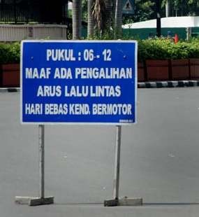 Ada Car Free Day, Ruas Jl Sudirman-Thamrin Ditutup