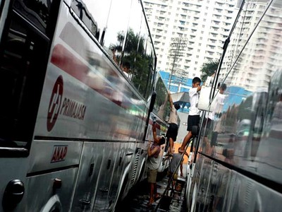 Armada Bus Siap Angkut Pemudik