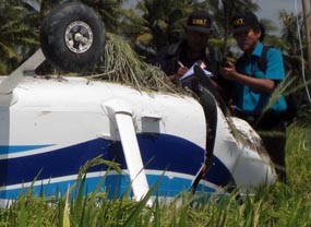 KNKT Periksa Bangkai Pesawat Cessna yang Jatuh di Banyuwangi