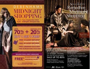 Midnite Sale, Senayan City Diskon Hingga 90%