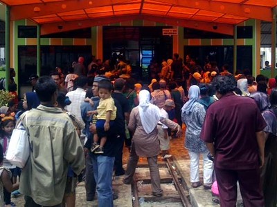 Pengunjung TMII Membludak