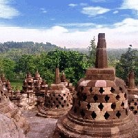 Candi Borobudur Disesaki Pengunjung di Libur Terakhir Lebaran