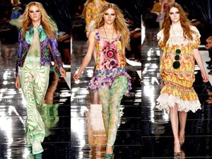Tabrak Motif di Runway Just Cavalli