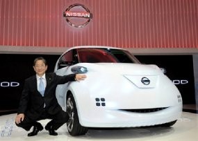 Nissan Rilis Townpod, Mobil Listrik dengan Wajah Aneh