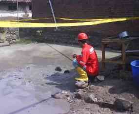 Semburan Setinggi 30 Cm Muncul di Siring Barat