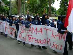 Rusak RTH, Mahasiswa Biologi Unibraw Protes Pembangunan Gedung