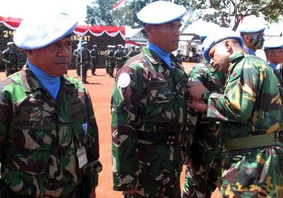 TNI Konga XX-G Terima Medali MONUSCO 