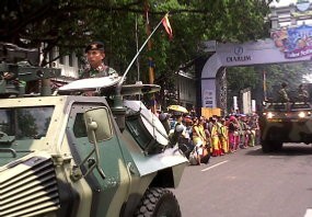 Kendaraan Perang Milik TNI AD Ikut Mejeng