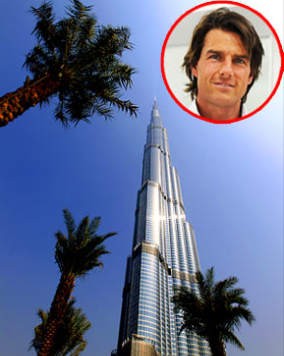 Tom Cruise Digantung di Gedung Tertinggi di Dunia