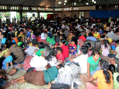 4 Ribu Orang Mengungsi di Kantor Pemkab Klaten