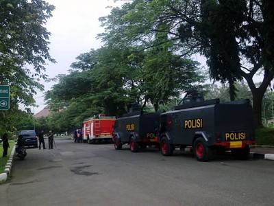 Penjagaan di UI Jelang Kedatangan Obama