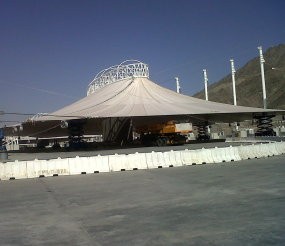 Payung Raksasa Naungi Jamarat Lantai 6