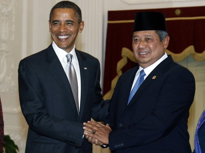 SBY Sambut Obama