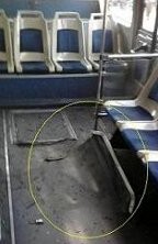 Lantai transjakarta Harmoni - Kalideres Sobek Karena Ledakan  