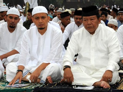 Ribuan Jamaah Salat Id di Mabes TNI