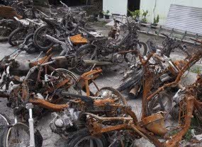 Cegah Penjarahan, Polisi Amankan Puluhan Sepeda Motor Korban Merapi