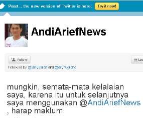 Polisi Tunggu Laporan Andi Arief, Siap Usut Pembajak Akun Twitter