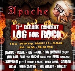Log Zhelebour Gelar Konser Rock 3 Dekade di Bandung