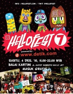Tokoh Komik Menjadi Manusia Hanya di HelloFest 4 Desember