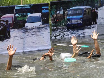 Prihatin Banjir ala Mahasiswa